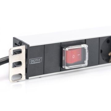 DIGITUS Steckerleiste  7fach Schalter  Alu 2m Zuleitung (DN-95402) thumbnail