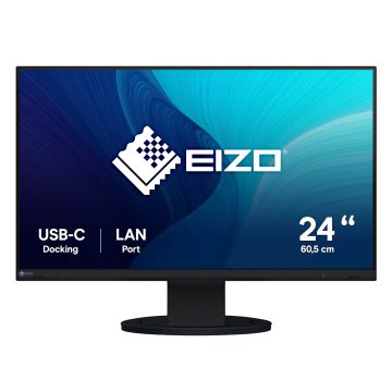 EIZO FlexScan EV2490-BK computer monitor 60,5 cm (23.8") 1920 x 1080 Pixels Full HD LCD Zwart (EV2490-BK) thumbnail