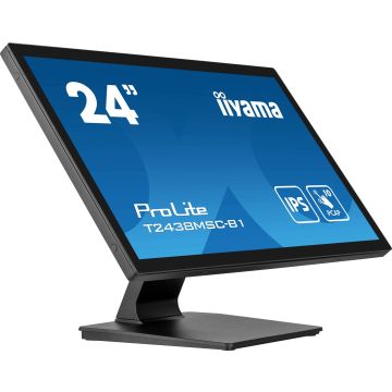 iiyama ProLite T2438MSC-B1 computer monitor 60,5 cm (23.8") 1920 x 1080 Pixels Full HD LED Touchscreen Zwart (T2438MSC-B1) thumbnail