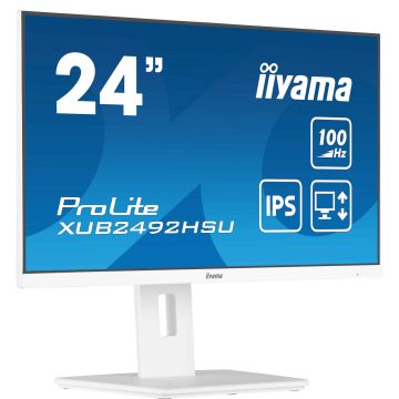 iiyama XUB2492HSU-W6 computer monitor 60,5 cm (23.8") 1920 x 1080 Pixels Full HD LED Wit (XUB2492HSU-W6) thumbnail