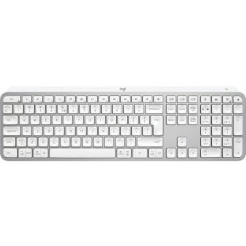 Logitech MX Keys S toetsenbord Universeel RF-draadloos + Bluetooth QWERTY US International Aluminium, Wit (920-011588) thumbnail