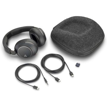 POLY Voyager Surround 80 UC USB-C Headset + USB-C/A-adapter