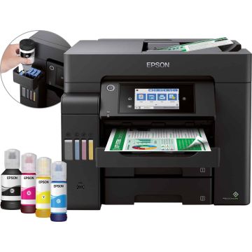 Epson EcoTank ET-5850 A4 multifunctionele Wi-Fi-printer met inkttank en fax (C11CJ29401) thumbnail