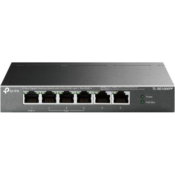TP-Link TL-SG1006PP netwerk-switch Unmanaged Gigabit Ethernet (10/100/1000) Power over Ethernet (PoE) Grijs (TL-SG1006PP) thumbnail