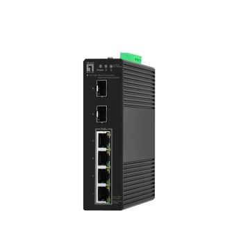 LevelOne IGS-2106P netwerk-switch Managed L2 Gigabit Ethernet (10/100/1000) Power over Ethernet (PoE) Zwart (IGS-2106P) thumbnail