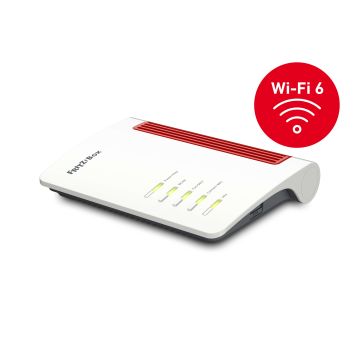 Box FRITZ! 5530 Fiber Edition Internation draadloze router 2.5 Gigabit Ethernet Dual-band (2.4 GHz / 5 GHz) Wit (20003003) thumbnail