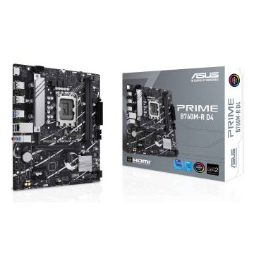 ASUS PRIME B760M-R D4 Intel B760 LGA 1700 micro ATX (90MB1HA0-M0EAY0) thumbnail