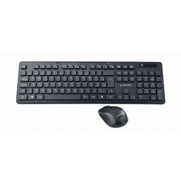 Gembird KBS-WCH-03 toetsenbord Inclusief muis RF draadloos + USB QWERTY Engels Zwart