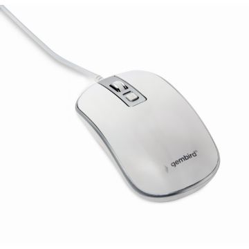 Gembird MUS-4B-06-WS muis Ambidextrous USB Type-A Optisch 1200 DPI (MUS-4B-06-WS) thumbnail