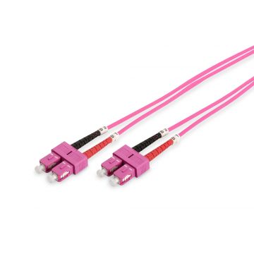Digitus DK-2522-10-4 Glasvezel kabel 10 m SC I-VH OM4 Violet