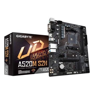 GIGABYTE A520M S2H moederbord AMD A520 Socket AM4 micro ATX (A520M S2H) thumbnail