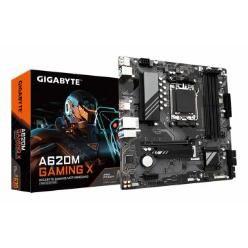 GIGABYTE A620M GAMING X moederbord AMD A620 Socket AM5 micro ATX (A620M GAMING X) thumbnail