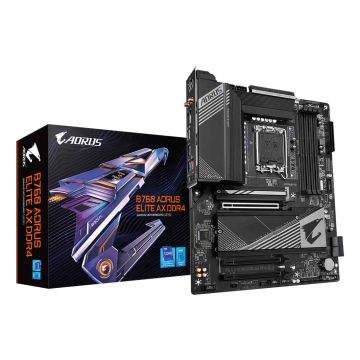 GIGABYTE B760 AORUS ELITE AX DDR4 moederbord Intel B760 Express LGA 1700 ATX (B760 A ELITE AX DDR4) thumbnail