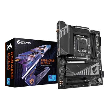 GIGABYTE B760 AORUS ELITE AX moederbord Intel B760 LGA 1700 ATX (B760 AORUS ELITE AX) thumbnail