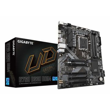 GIGABYTE B760 DS3H DDR4 moederbord Intel B760 Express LGA 1700 ATX (B760 DS3H DDR4) thumbnail
