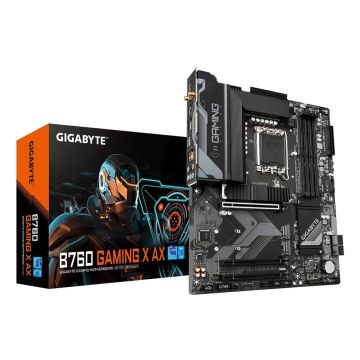 GIGABYTE B760 GAMING X AX moederbord Intel B760 Express LGA 1700 ATX (B760 GAMING X AX) thumbnail