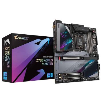 GIGABYTE Z790 AORUS MASTER moederbord Intel Z790 LGA 1700 Verlengd ATX (Z790 AORUS MASTER) thumbnail