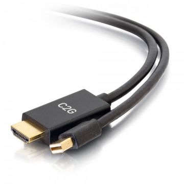 C2G 10ft Mini DisplayPort[TM] Mannelijk naar HDMI[R] Mannelijke Passieve Adapterkabel - 4K 30Hz