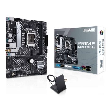 ASUS PRIME H610M-A WIFI D4 Intel H610 LGA 1700 micro ATX (90MB1C80-M0EAY0) thumbnail