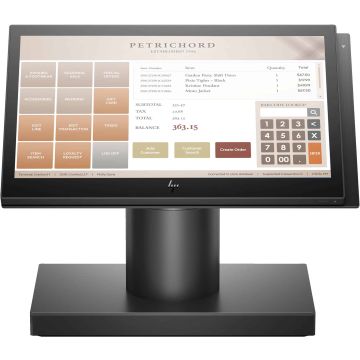 HP ElitePOS Engage One Allt-i-ett-system, modell 141 3965U 2,2 GHz Alles-in-een 35,6 cm (14") 1920 x 1080 Pixels Touchscreen Zwart