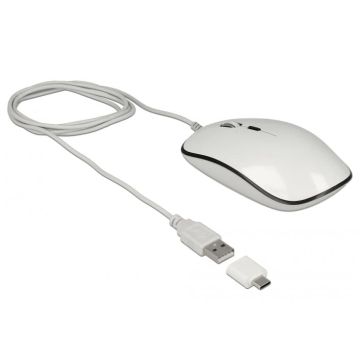 DeLOCK 12532 muis Ambidextrous USB Type-A Optisch 3200 DPI (12532) thumbnail