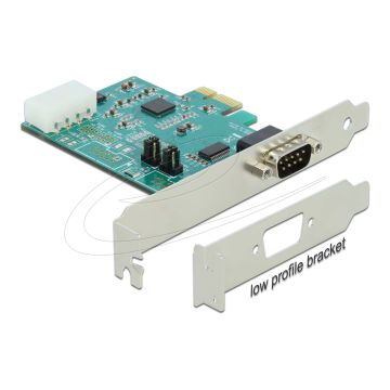 Delock PCI Expr Card Delock 1x D-Sub9 ext +LowProfile (89333) thumbnail