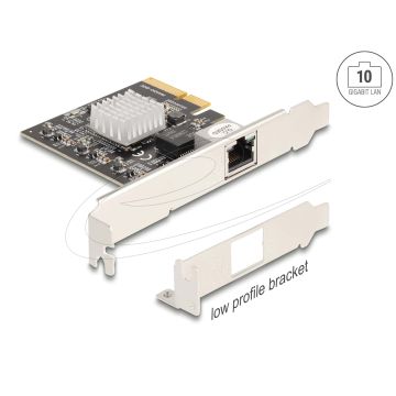 DELOCK PCI Express Card > 1x 10 Gigabit LAN NBase-T RJ45 (89654) thumbnail