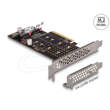 DELOCK PCI Express x8 Karte zu 1xintern NVMe M.2 Key M Bifur (89837) thumbnail