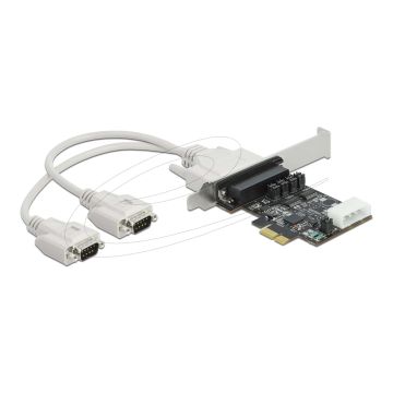 DELOCK PCI Express x1 Karte zu 2 x Seriell RS-232 5 V / 12 (89909) thumbnail
