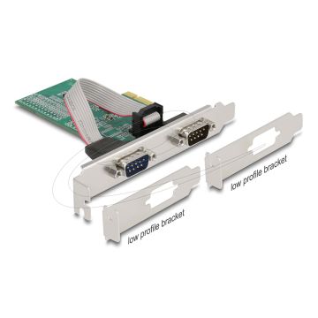 DELOCK PCI Express x1 Karte zu 2 x Seriell RS-232 (90046) thumbnail