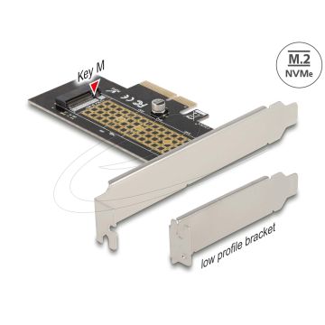DELOCK PCI Express x4 Karte zu 1xintern NVMe M.2 Key M 80 mm (90047) thumbnail
