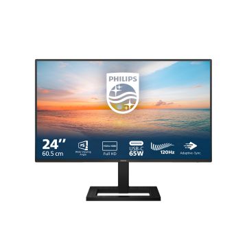 Philips 1000 series 24E1N1300AE/00 computer monitor 60,5 cm (23.8") 1920 x 1080 Pixels Full HD LCD Zwart (24E1N1300AE/00) thumbnail