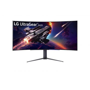 LG 45GR95QE-B computer monitor 113 cm (44.5") 3440 x 1440 Pixels Wide Quad HD OLED Zwart