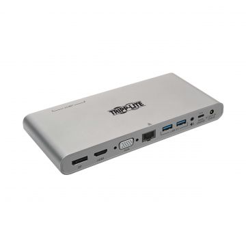 Tripp Lite U442-DOCK4-INT laptop dock & poortreplicator Bedraad USB 3.2 Gen 2 (3.1 Gen 2) Type-C Grijs