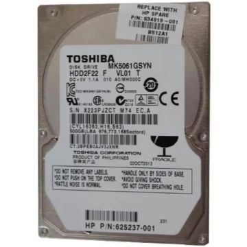 HP Harddisk 500GB SATA 7200RPM HP EliteBook 8560p/ProBook 6440b (634919-001) thumbnail