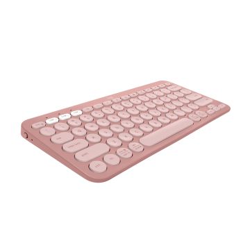 Logitech Pebble Keys 2 K380s toetsenbord RF-draadloos + Bluetooth QWERTY US International Roze (920-011853) thumbnail