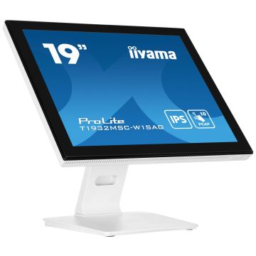 iiyama ProLite T1932MSC-W1SAG computer monitor 48,3 cm (19") 1280 x 1024 Pixels Full HD LED Touchscreen Tafelblad Wit (T1932MSC-W1SAG) thumbnail
