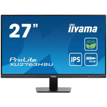 iiyama ProLite XU2763HSU-B1 computer monitor 68,6 cm (27") 1920 x 1080 Pixels Full HD LED Zwart (XU2763HSU-B1) thumbnail