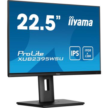 iiyama ProLite XUB2395WSU-B5 computer monitor 57,1 cm (22.5") 1920 x 1200 Pixels WUXGA LED Zwart (XUB2395WSU-B5) thumbnail