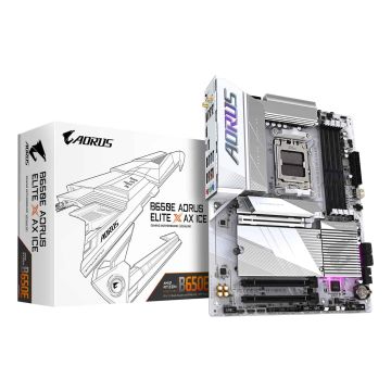 GIGABYTE B650E AORUS ELITE X AX ICE AMD B650 Socket AM5 ATX (B650E AORUS ELITE X ICE) thumbnail