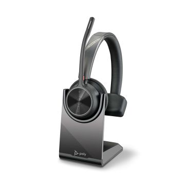 HP Poly Voyager 4310 UC mono headset + BT700 USB-A-adapter + oplaadstandaard (77Y92AA) thumbnail