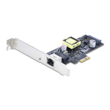 StarTech.com 1-Port 2.5Gbps NBASE-T PoE PCIe Netwerkkaart, Intel I225-V, 802.3af/at PoE+ Multi-Gigabit NIC, PCI Express Server LAN Kaart, SATA Powered Desktop Ethernet Interface, Windows, Linux, VMware ESXI Ondersteuning (PR12GIP-NETWORK-CARD) thumbnail