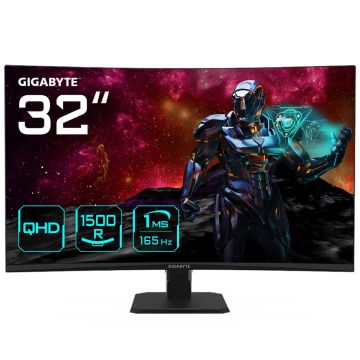 GIGABYTE GS32QC computer monitor 80 cm (31.5") 2560 x 1440 Pixels Quad HD LCD Zwart (GS32QC) thumbnail