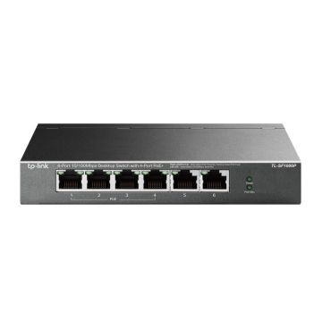 TP-Link TL-SF1006P netwerk-switch Unmanaged Fast Ethernet (10/100) Power over Ethernet (PoE) Zwart (SF1006P) thumbnail