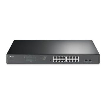 TP-Link TL-SG1218MPE Managed L2 Gigabit Ethernet (10/100/1000) Power over Ethernet (PoE) 1U Zwart (SG1218MPE) thumbnail