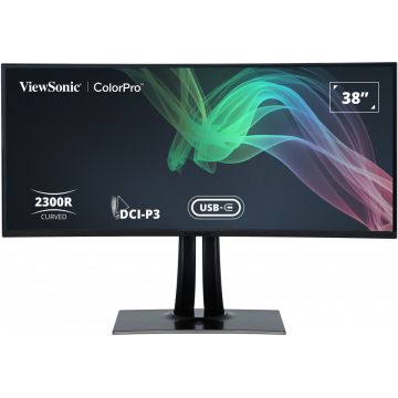 Viewsonic VP3881A computer monitor 96,5 cm (38") 3840 x 1600 Pixels Quad HD+ LED Zwart