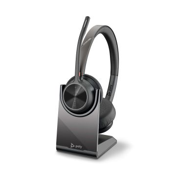 HP Poly Voyager 4320 USB-C Headset + BT700 dongle + oplaadstatief