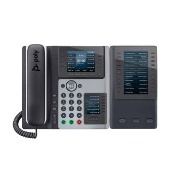 HP Poly Edge E400 IP-telefoon met PoE-ondersteuning (82M93AA) thumbnail