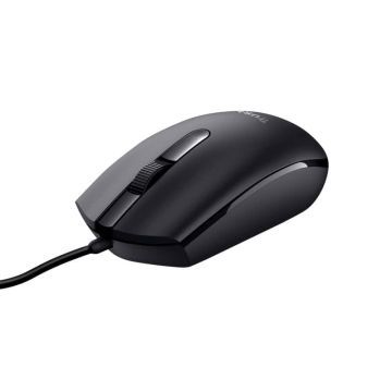 Trust TM-101 Bedrade Muis - Ambidextere muis – 3 knoppen – 1200 DPI – Business Model - Zwart (25295) thumbnail