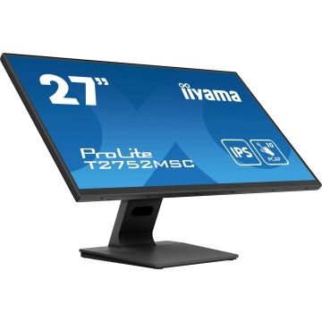 iiyama ProLite T2752MSC-B1 computer monitor 68,6 cm (27") 1920 x 1080 Pixels Full HD LED Touchscreen Zwart (T2752MSC-B1) thumbnail